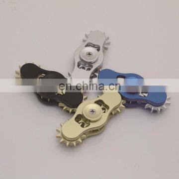 2017 New Fashion Hand Spinner 3 Gear Metallic EDC Fidget Spinner Fidget Toy Adults Focus Anti Stress Gifts F963