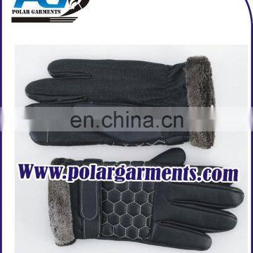 Fashionable Leather Driving Gloves Screen Touch Gloves