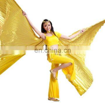 BestDance ladies belly dancing gold isis wings bellydance isis wings golden open on the back OEM