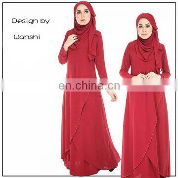 New Model Wholesale Islamic Clothing Latest Design Women Jubah Abaya in Dubai photo-2