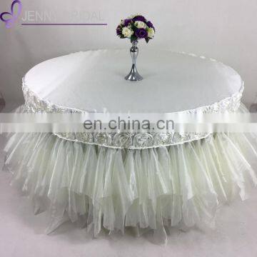 TC121E round outdoor banquet party table cover wedding decoration