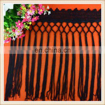 Wholesale Black Fringe, Fringe Trim, Tassel Fringe for Dresses factory price