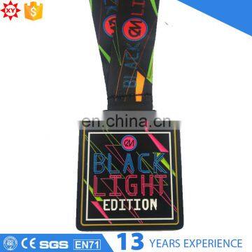 Custom Sport Enamel Dyeing black metal medal