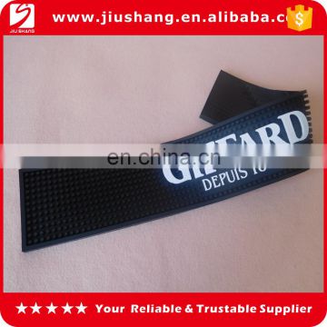 pvc drip rail bar mat with embossing logo