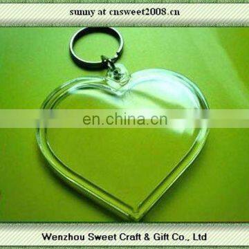 Wholesale Plastic Keychain Promotional Acrylic Keychain With Logo Insert Blank Keychain photo-6