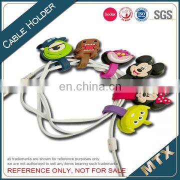 Soft Pvc Cell Phone Headphone Cable Cord Holder