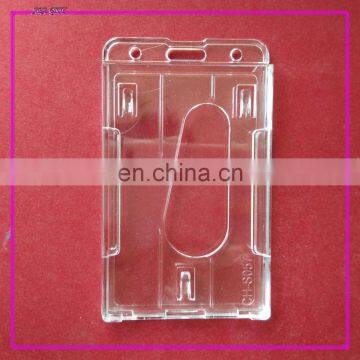 two cards Vertical clear Badge ID card Holder