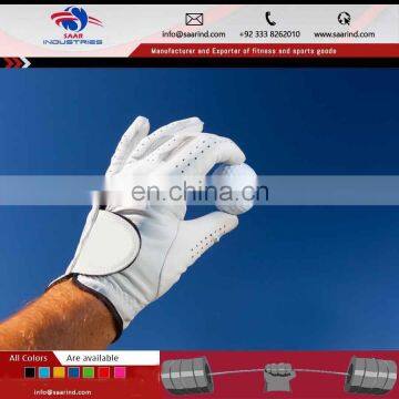 made of finest Cabretta Leather, golf gloves, with custom logos