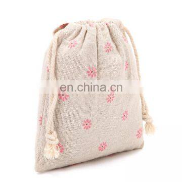 Wholesale organic natural hemp drawstring shoe bag