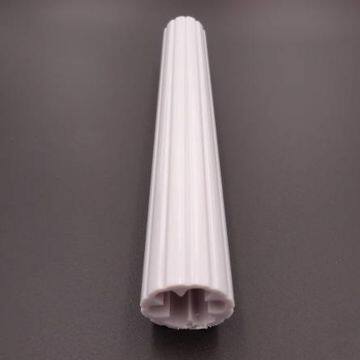 Plum Blossom Tube Extrusion Polycarbonate Milky White Round Plastic