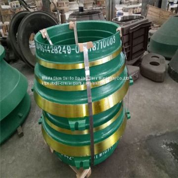 bowl liner cone crusher spare parts concave and mantle factory