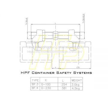 BRIDGE FITTINGS-CONTAINER LASHING EQUIPMENT