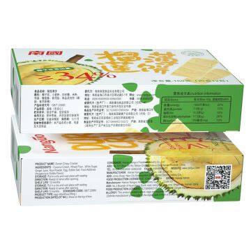 HALAL Certificate Durian Crackers Wholesale Biscuits 160g Durian Crackers Cream Biscuit photo-3
