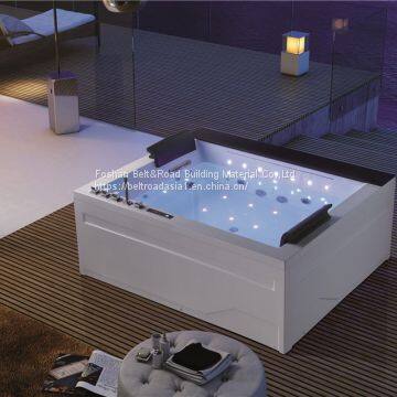 Foshan luxury massage summer factory price whirlpool indoor bathtub jacuzzi