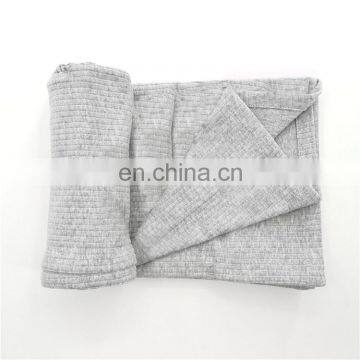 100% Organic Cotton Ribbed Clothing Gown Blanket Hat 4pcs Set New Born Baby Gift Set photo-5