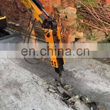 mini multi-function excavator hydraulic breaker excavator mounted rock drill