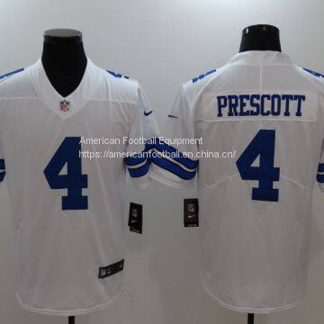 Dallas Cowboys #4 Prescott White Jersey