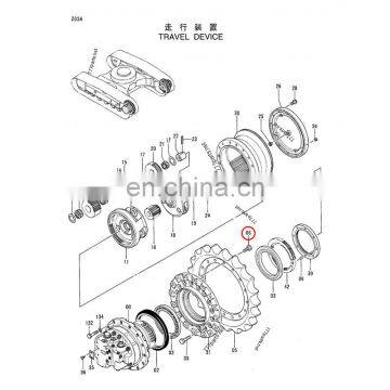 FOMI J931640 EX100-3 EX120 ZAXIS225US Travel Device Bolt