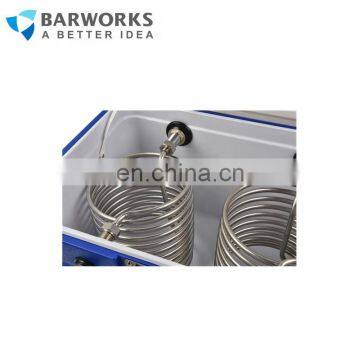 40L Draft Keg Twin Stainless Coils Jockey Box Double Faucet Draft Beer Cooler photo-3