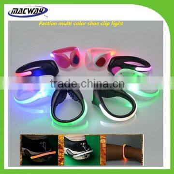 Wholesale promotion gifts night USB safety led flashing shoe light