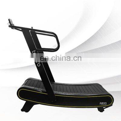 cheap easy transport  home use non-motorized self-generated manual curved  treadmill home fitness gym CURVED treadmill