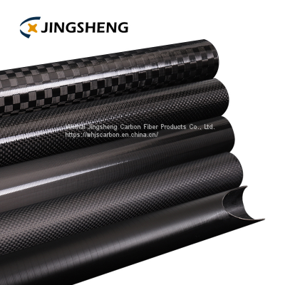 Light Weight 50ft High Modulus Carobn Fiber Water Fed Pole With Sanded 3K Plain Weave Surface Finish photo-5