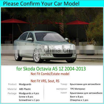 4PCS for Skoda Octavia 2 A5 MK2 2004~2013 Mudguards Mudflaps Fender Mud Flap Splash Mud Guards Car Accessories 2005 2008 2009 photo-2