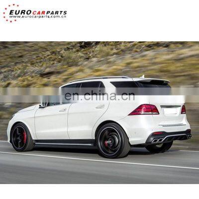GLE63 Diffuser for GLE Class W166 SUV to GLE63 Style Diffuser With Exhaust Tips