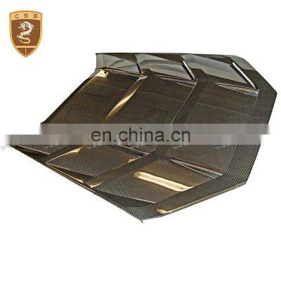 New Style Carbon Fiber Rear Trunk 3qEngine Hood Cover For Lambor Huracan Lp610 photo-3