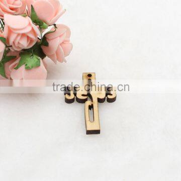 Jesus Wooden Cross Pendant