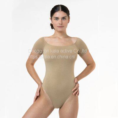 Custom Bodysuit Clothesoff Shoulder Bodysuit Dancewear Fitness Legging Unitards photo-3