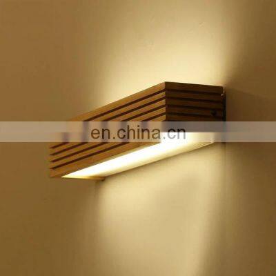 Modern Nordic Wooden Wall Lamp Decorative Loft Lamp Warm White