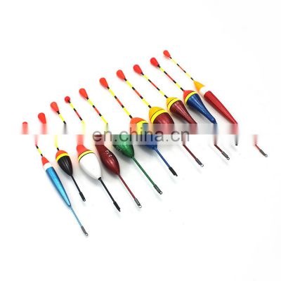 10Pcs/set Fishing Floats Set Buoy Bobber Fishing Light Stick Floats Fluctuate Mix Size Color Float Buoy for Fishing Accessories