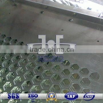 galvanized perforated metal mesh punched hexagonal hole