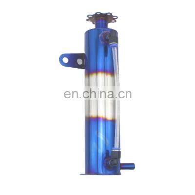 AOSU Aluminum Auto Parts 500ML Radiator Coolant Cooling Burnt Baking Blue Catch Tank Overflow Reservoir Cylindrical