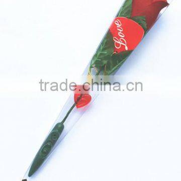 New design! sky rose light ,Plastic Record Rose,digital recorder ,light up red roses