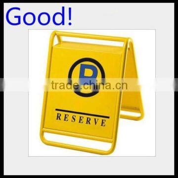 Hotel Yellow Pedestal Reserve floor stand sign_No Parking Warning Signs Stand_No Stoping Parking Sign manufactuer