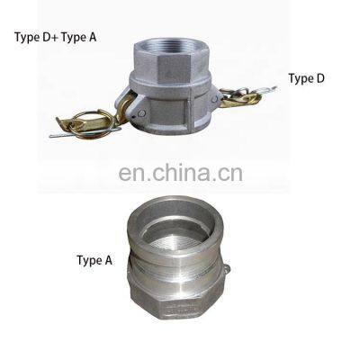 Aluminum Camlock Hose Shank Fitting Type D Female Coupler Female Thread