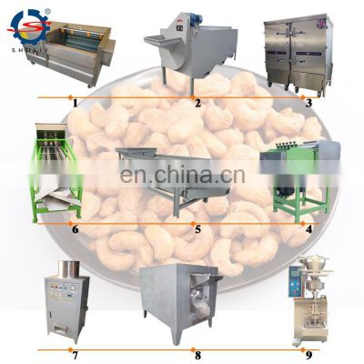 cashew nuts packing roasting nut sorting peeling machine