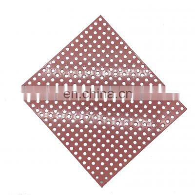 Custom Color Round Hole Perforated Metal Mesh Plate For Decoration