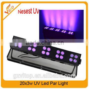 New led uv lights 20pcsx3watt led uv black light , uv led black lights on sale