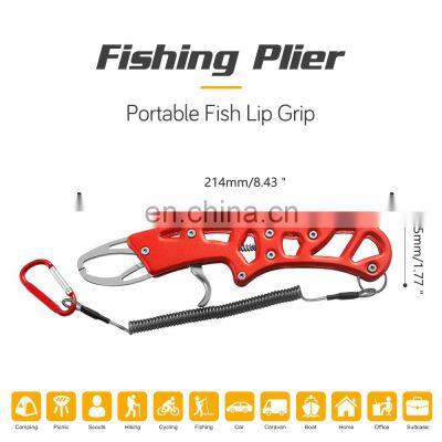 Outdoor Activities Large Fish Catcher Clamp Stainless Steel Fish Control Tool With a Drop Line Portable Fishing Tool photo-3