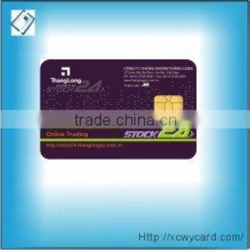 Contact IC card with SLE4442 SLE4428 contact chip card for access control and hotel use