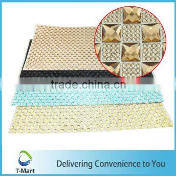 T-shirt decoration rhinestone adhesive sheet for shoe decoration ceiling decorative mesh crystal sheet