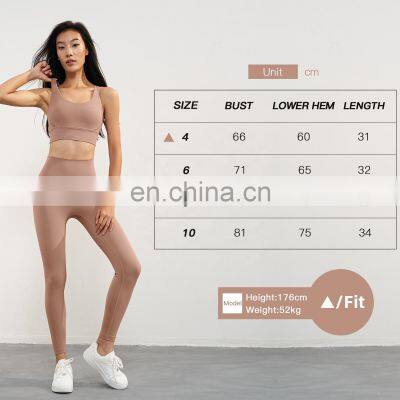 Backless Crop Sports Bras For Women Custom Logo Padded Fitness Workout Gym Tops 80Nylon 20Spandex photo-5