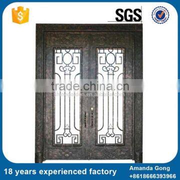 New Patent Design Wrough Wrought Iron Doors Inserts For Hotel