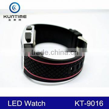 2014 Promotional Popular Fashion Rubber Men's LED Watches for Students photo-5