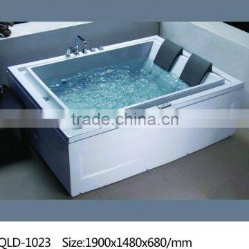 Factory made new design ABS massage bathtub for two people