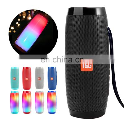 Wireless Portable Speaker Bluetooth Active Box Outdoor Super Bass Waterproof Colorful Led Light Speakers