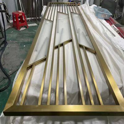 Brass Square Tube Solderless Art Decorative Screen photo-5
